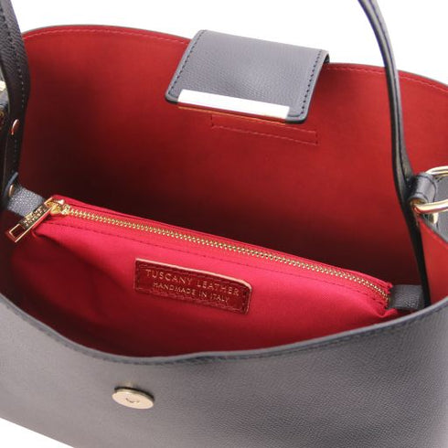 Clio - Leather secchiello bag